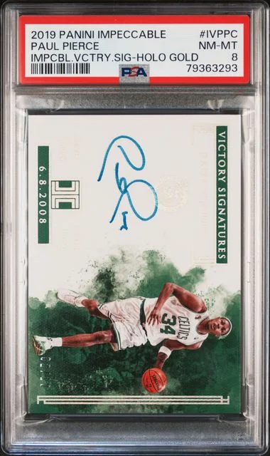 2019 Panini Impeccable Paul Pierce Impeccable Victory Signatures #IVPPC card image