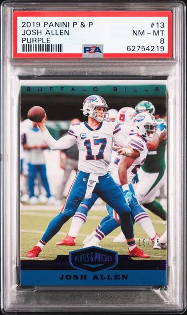 2019 Panini Josh Allen Plates & Patches #13 card image