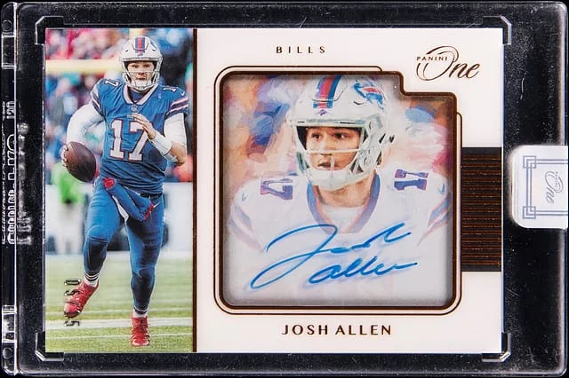 2019 Panini Josh Allen One Autographs Bronze #149 card image