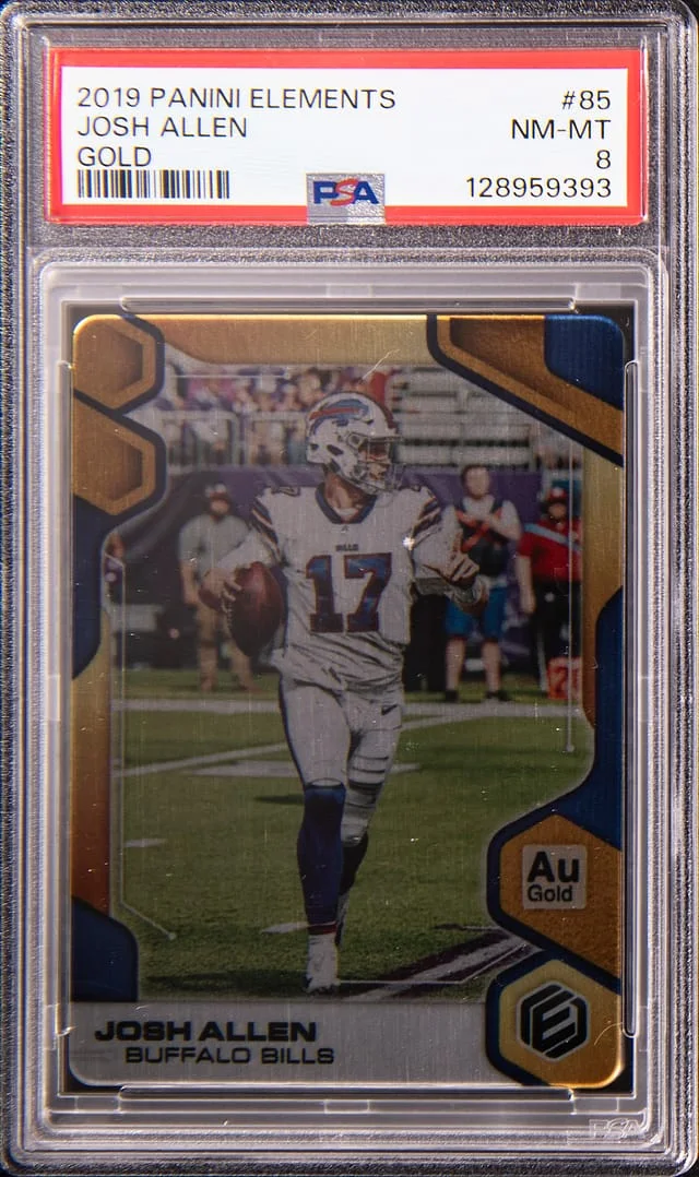2019 Panini Josh Allen Elements Gold #85 card image