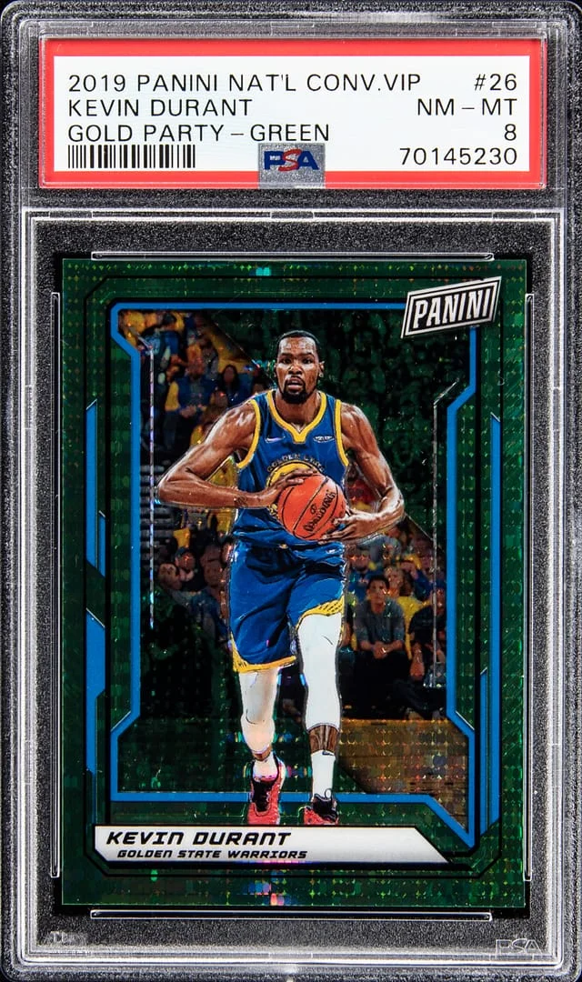 2019 Panini Kevin Durant National Convention VIP Gold Party Green #26 card image