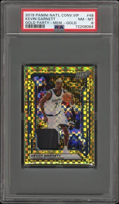 2019 Panini Kevin Garnett National Convention VIP Gold Party Memorabilia Gold #48 card image