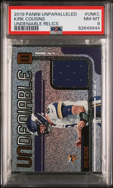 2019 Panini Kirk Cousins Unparalleled Undeniable Relics #UNKC card image