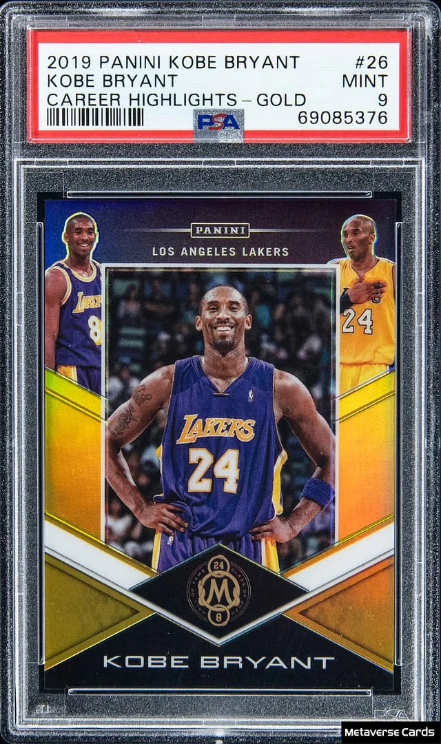 2019 Panini Kobe Bryant Career Highlights Gold #26 card image