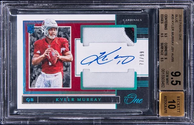2019 Panini Kyler Murray One Blue #35 card image