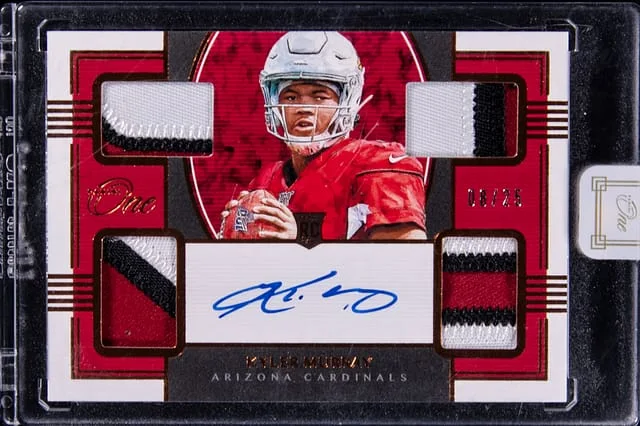 2019 Panini Kyler Murray One Quad Patch Autograph Bronze #51 card image