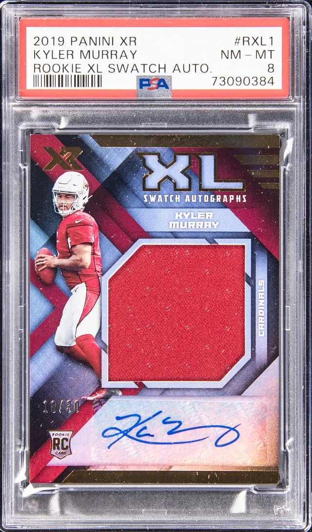 2019 Panini Kyler Murray XR XL Swatch Autographs #RXL1 card image
