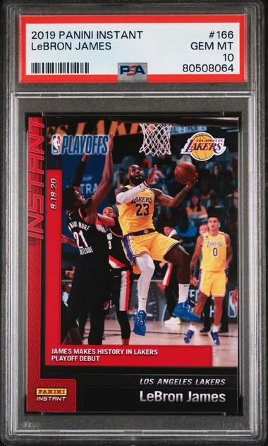 2019 Panini LeBron James Instant #166 card image