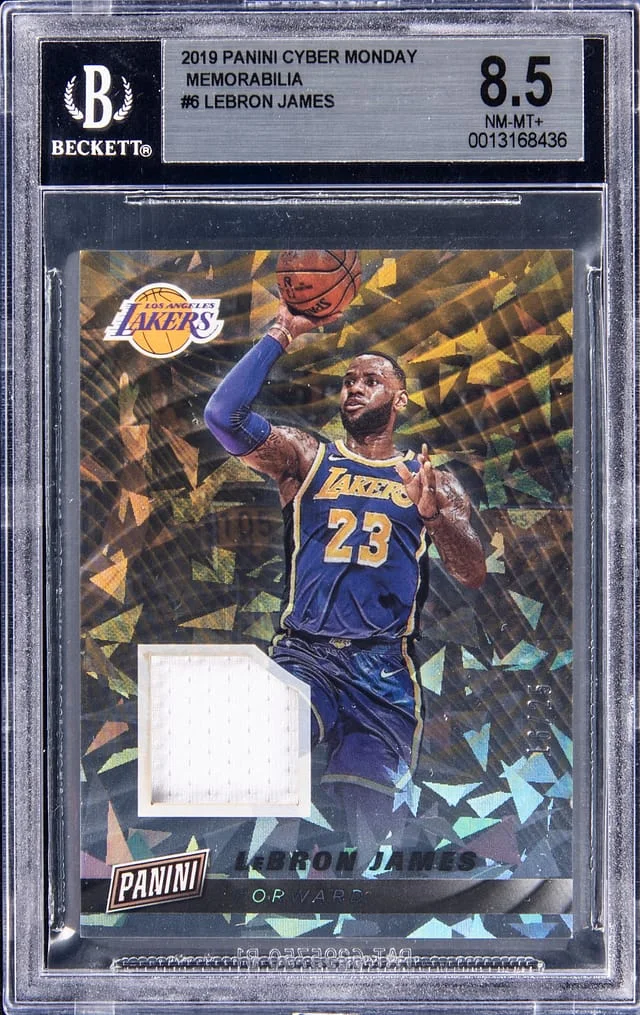 2019 Panini LeBron James Cyber Monday Memorabilia #6 card image