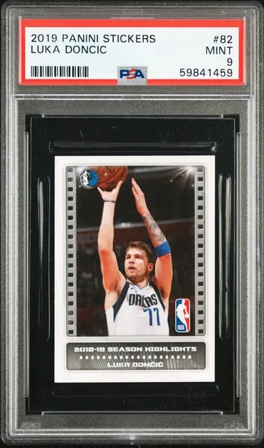 2019 Panini Luka Doncic Stickers #82 card image