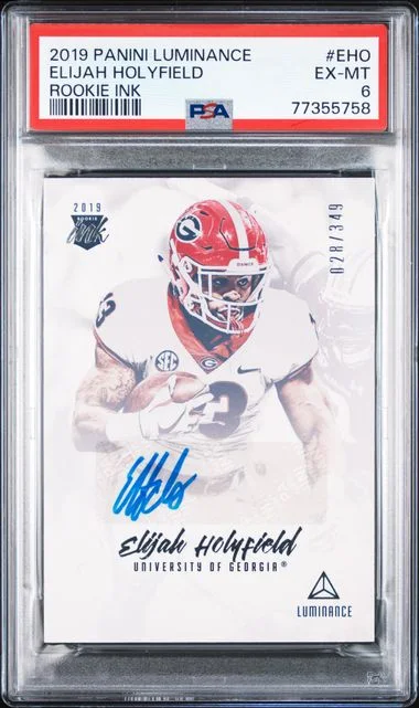 2019 Panini Luminance Ink Eho Elijah Holyfield #no-number card image