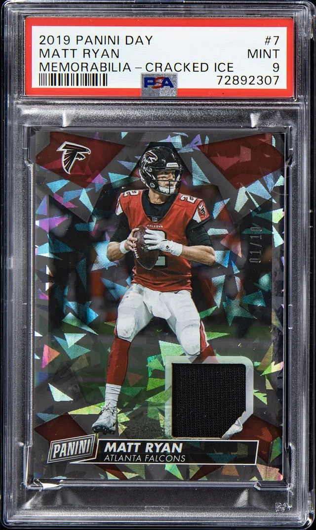 2019 Panini Matt Ryan Day Memorabilia Cracked Ice #7 card image