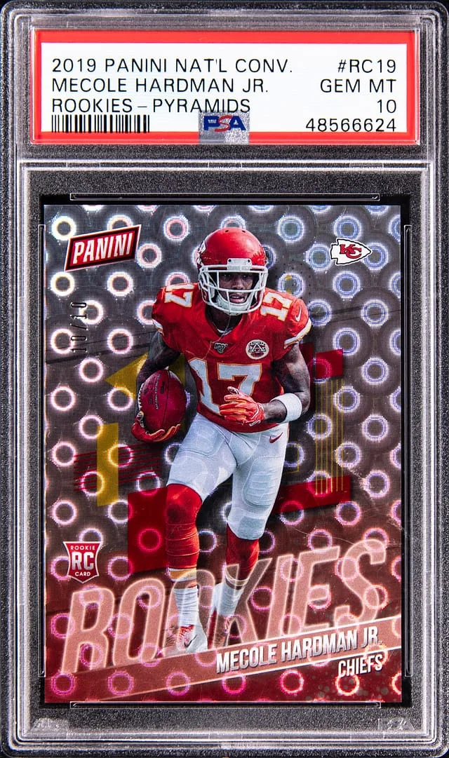 2019 Panini Mecole Hardman Jr. National Convention Rookies Pyramids #RC19 card image