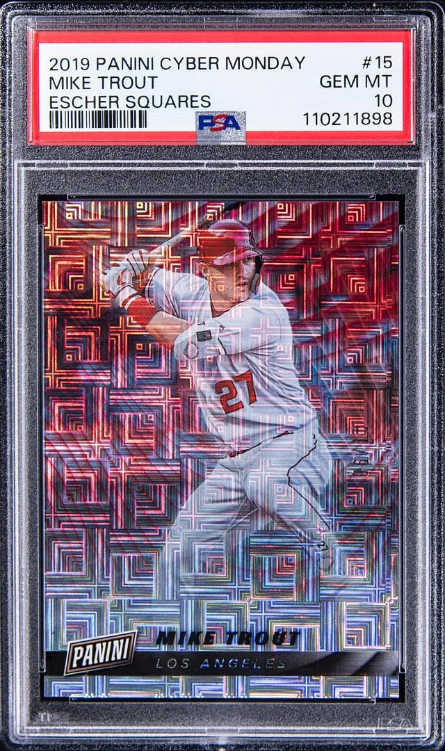 2019 Panini Mike Trout Cyber Monday Escher Squares #15 card image