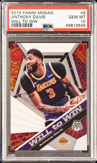 2019 Panini Mosaic Anthony Davis Will To Win #6 card image