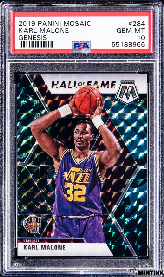 2019 Panini Mosaic Karl Malone Genesis #284 card image