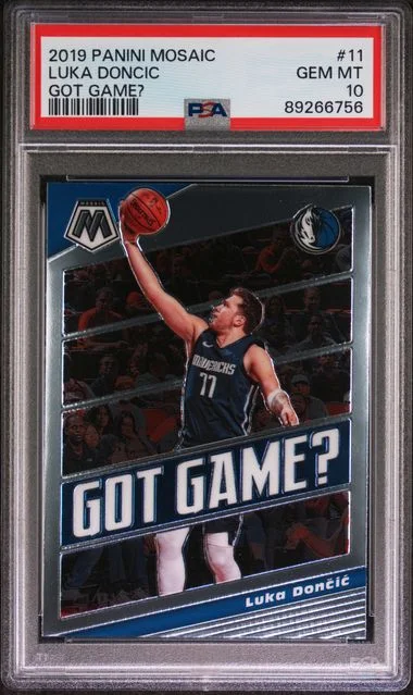 2019 Panini Mosaic Luka Doncic Got Game? #11 card image