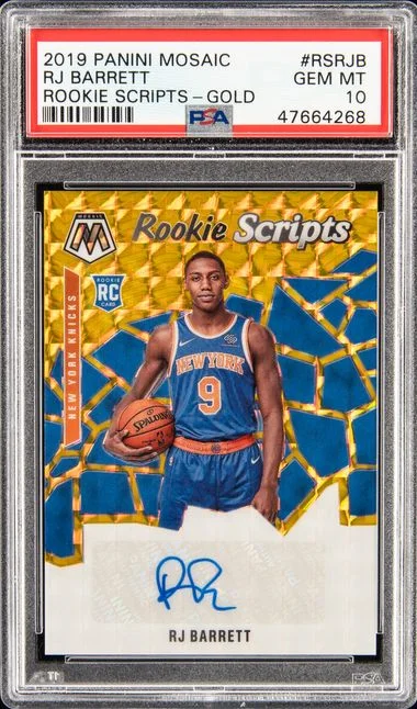 2019 Panini Mosaic Rj Barrett Scripts #RSRJB card image