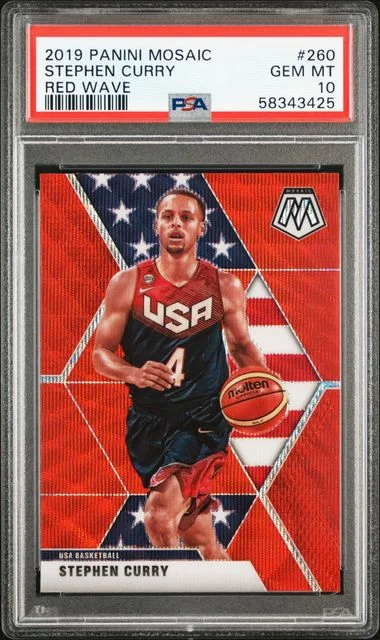 2019 Panini Mosaic Stephen Curry #260 card image