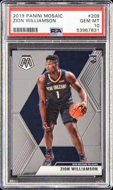 2019 Panini Mosaic Zion Williamson #209 card image