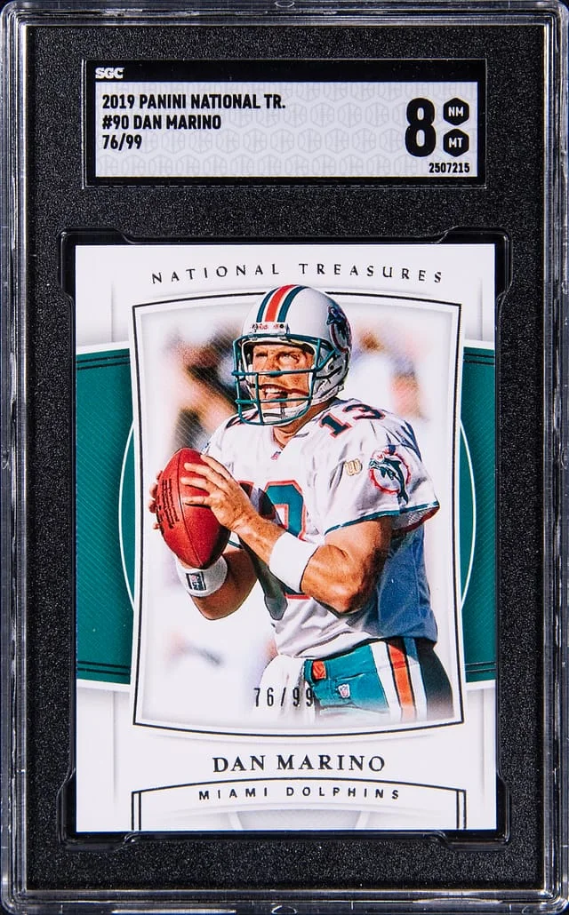 2019 Panini National Treasures Dan Marino #90 card image