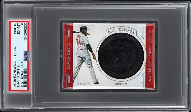 2019 Panini National Treasures David Ortiz Game-Used Bat Knobs #BK-DO card image