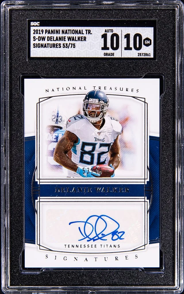 2019 Panini National Treasures Delanie Walker Signatures #S-DW card image