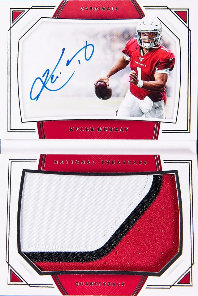 2019 Panini National Treasures Kyler Murray Jumbo Booklet #PSBV-KM card image