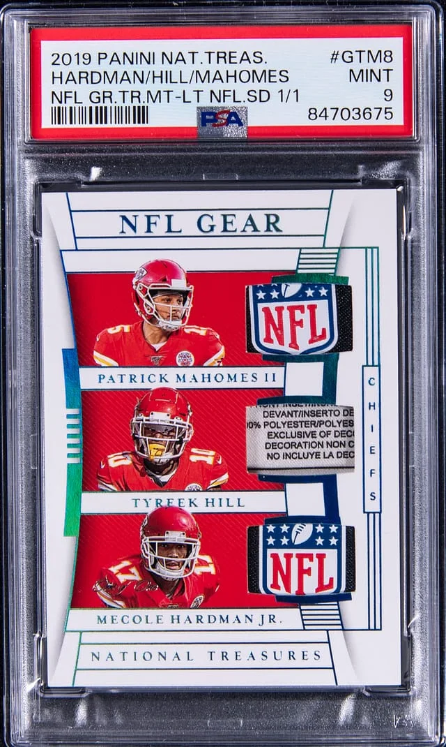 2019 Panini National Treasures NFL Gear Trio Materials Laundry #no-number card image