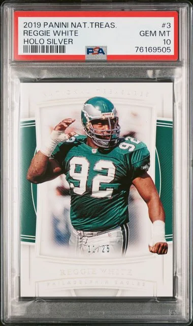 2019 Panini National Treasures Reggie Holo Silver #3 card image