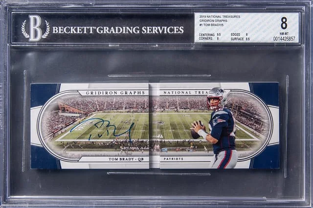 2019 Panini National Treasures Tom Brady Gridiron Graphs #GG-TB card image