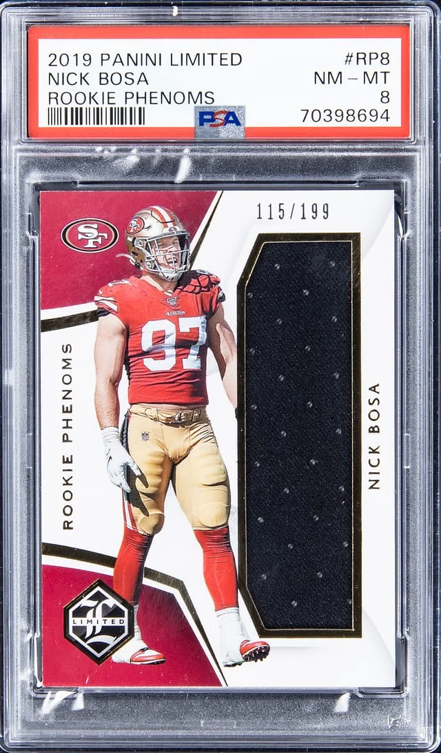 2019 Panini Nick Bosa Limited Phenoms #RP8 card image