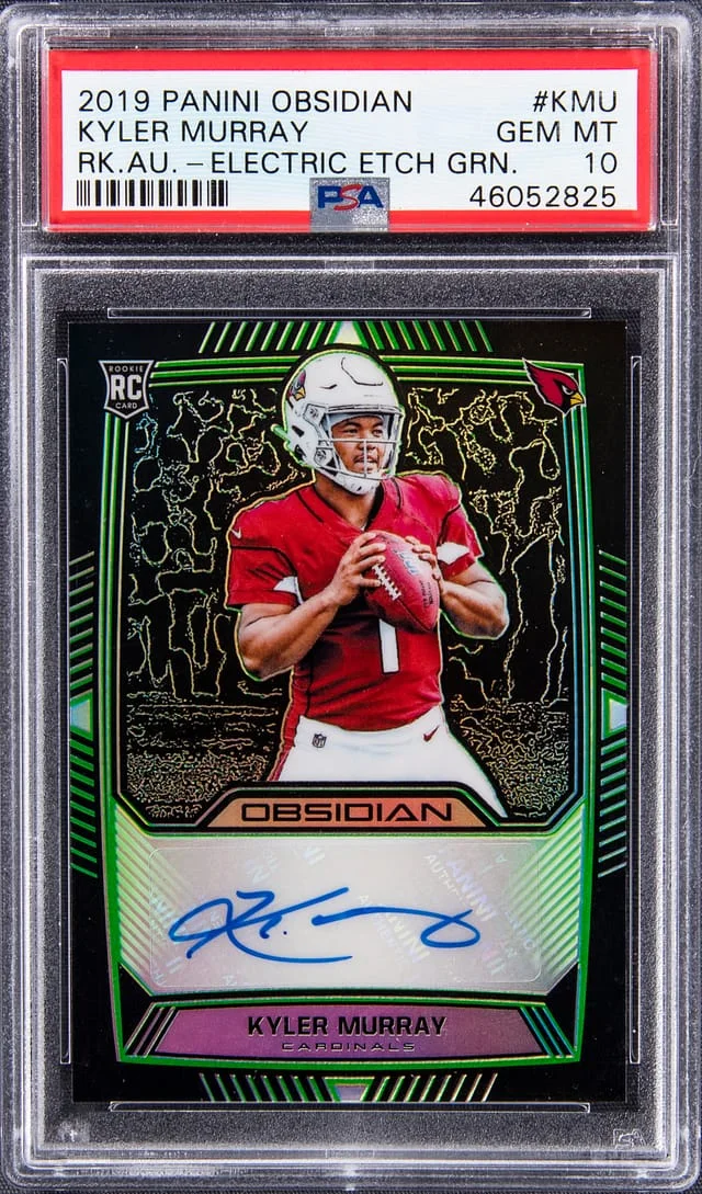 2019 Panini Obsidian Kyler Murray Green #KMU card image