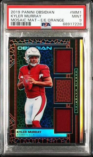 2019 Panini Obsidian Kyler Murray Mosaic Material Electric Etch Orange #MM-1 card image