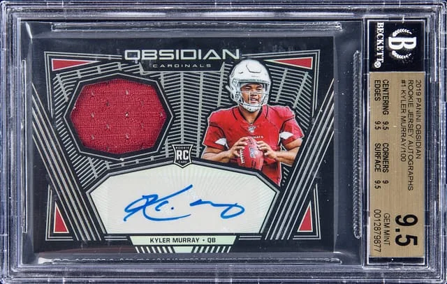 2019 Panini Obsidian Kyler Murray #RJA-KMU card image