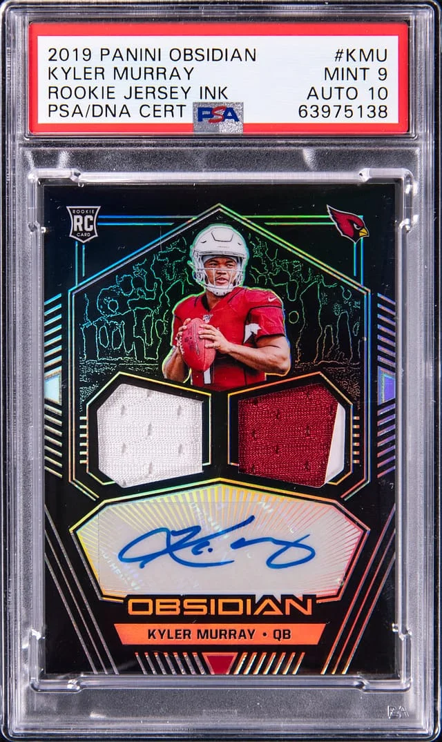 2019 Panini Obsidian Kyler Murray Jersey Ink #RJI-KMU card image