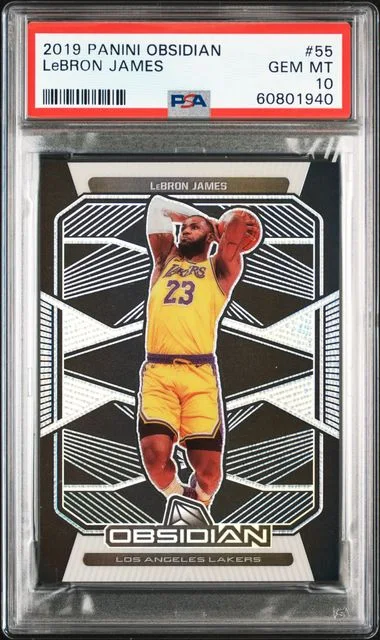 2019 Panini Obsidian LeBron James #55 card image