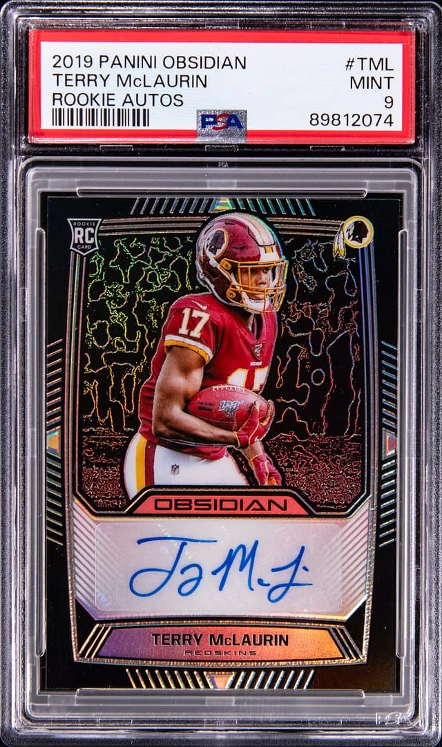 2019 Panini Obsidian Terry McLaurin Autograph #RA-TML card image