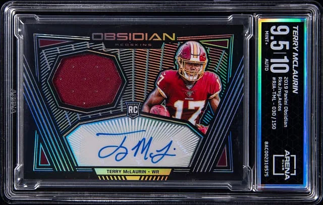 2019 Panini Obsidian Terry McLaurin Jersey Autos #RJA-TML card image