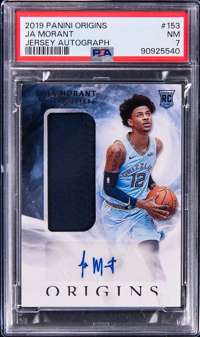 2019 Panini Origins Ja Morant Jersey Autograph #153 card image