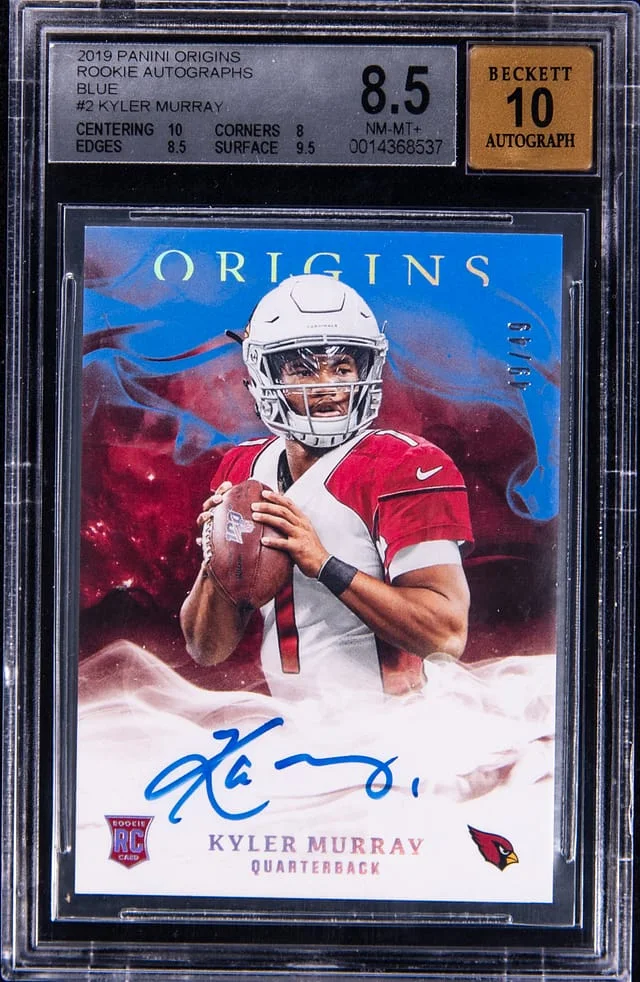 2019 Panini Origins Kyler Murray Blue #RA-KM card image