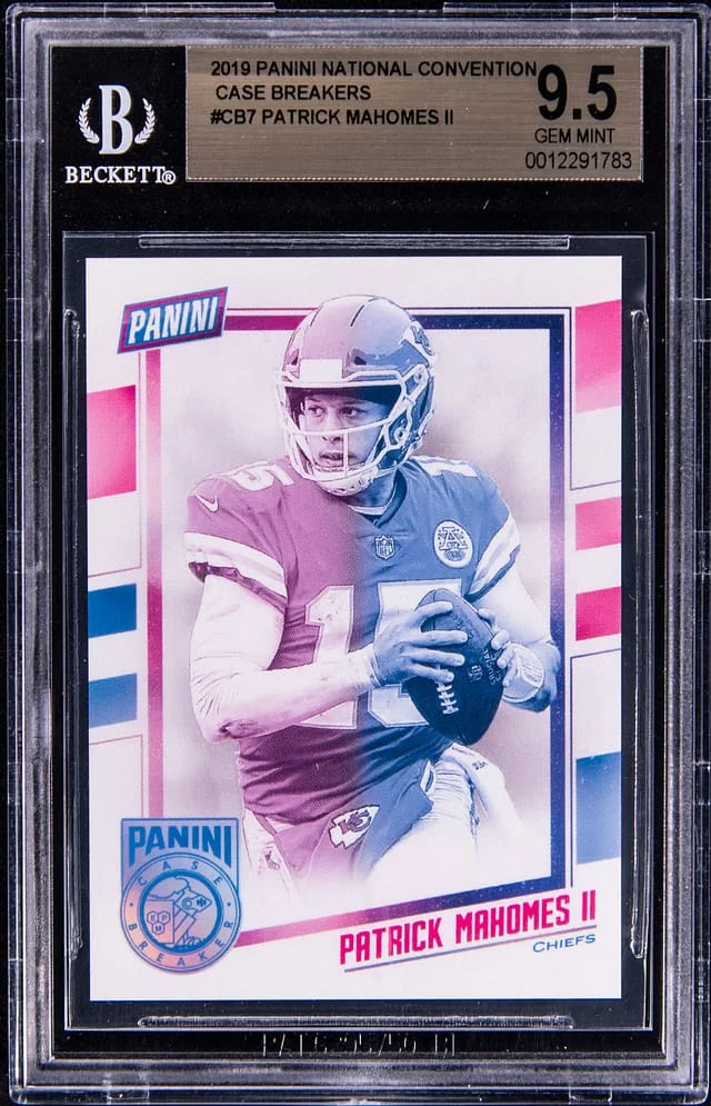 2019 Panini Patrick Mahomes II National Convention Case Breakers #CB7 card image