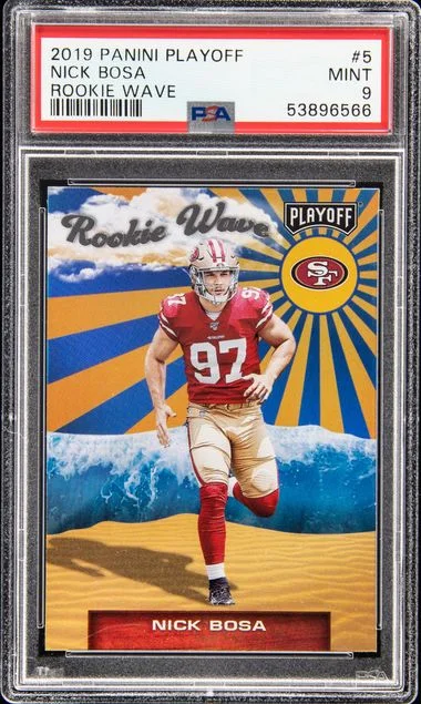 2019 Panini Playoff Nick Bosa Wave #5 card image