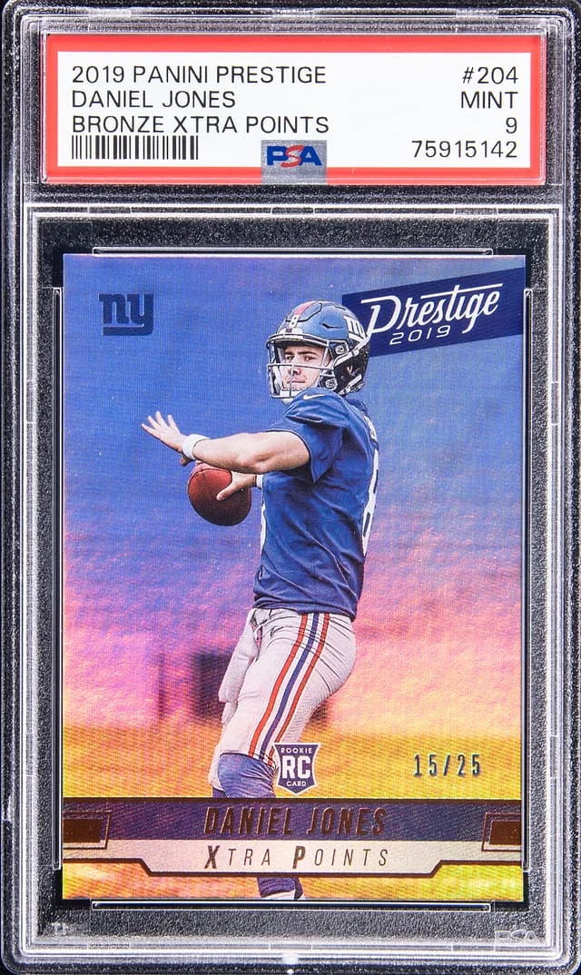 2019 Panini Prestige Daniel Jones Bronze Xtra Points #204 card image
