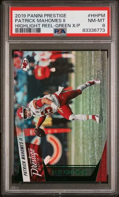 2019 Panini Prestige Patrick Mahomes II Highlight Reel #HHPM card image