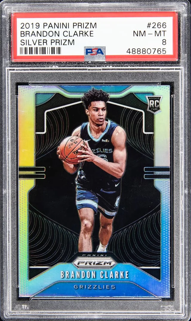 2019 Panini Prizm Brandon Clarke Silver Prizm #266 card image