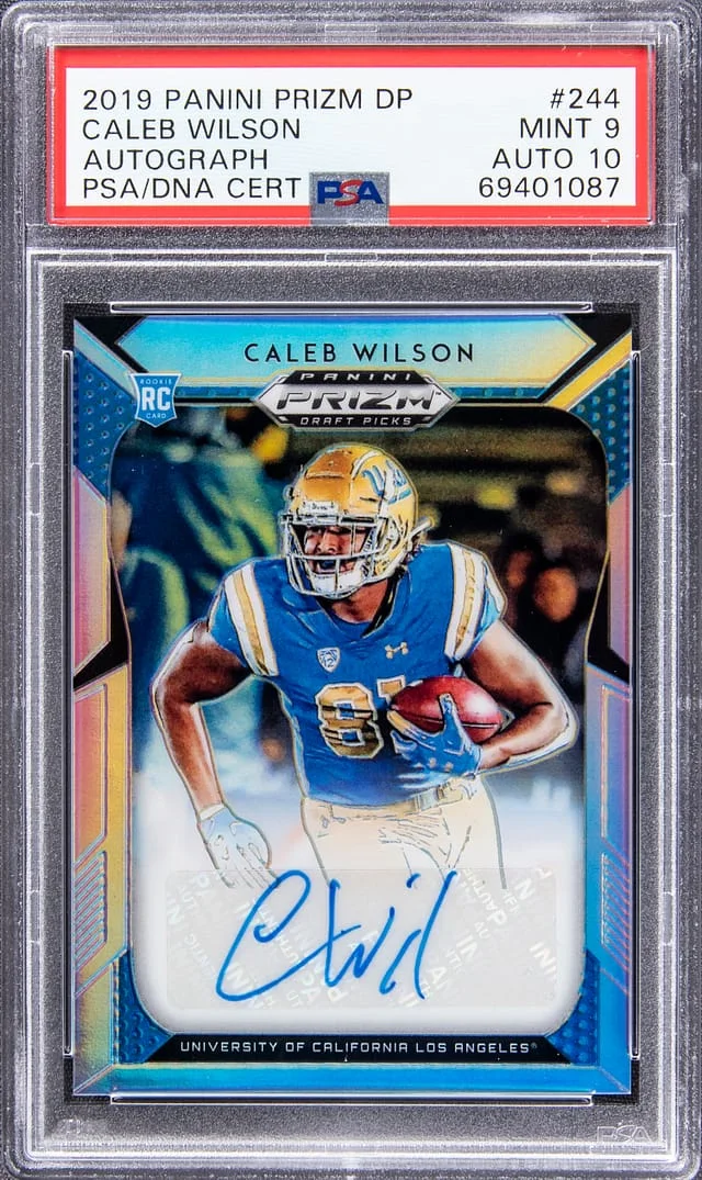 2019 Panini Prizm Draft Picks Caleb Wilson Autograph #244 card image