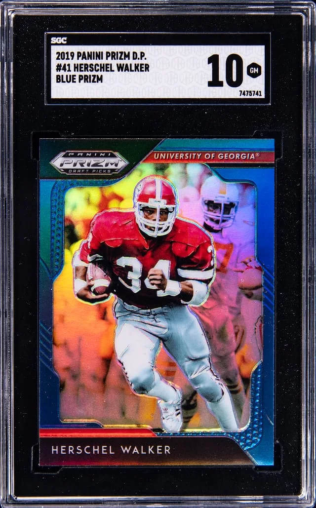 2019 Panini Prizm Draft Picks Herschel Walker Blue Prizm #41 card image
