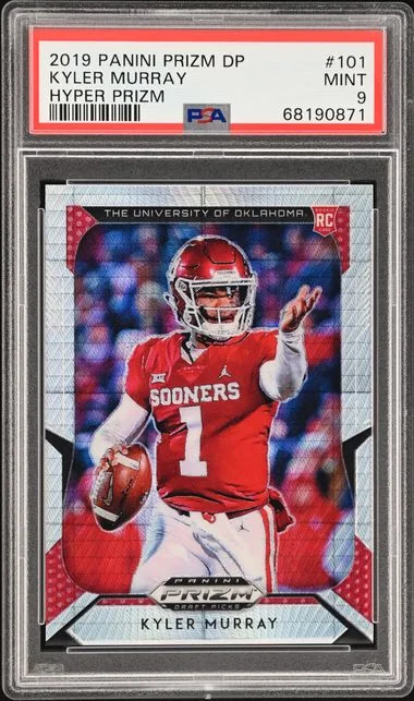 2019 Panini Prizm Draft Picks Kyler Murray Hyper Prizm #101 card image