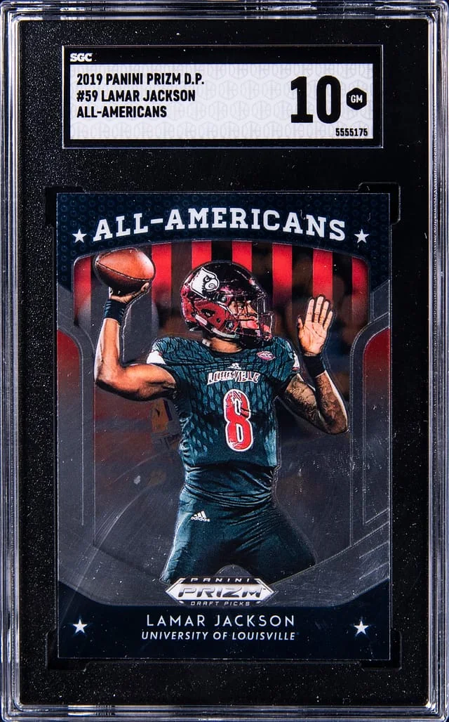 2019 Panini Prizm Draft Picks Lamar Jackson All-Americans #59 card image
